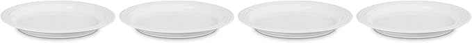 Le Creuset Stoneware Set of 4 Dinner Plates, 10.5" each, White