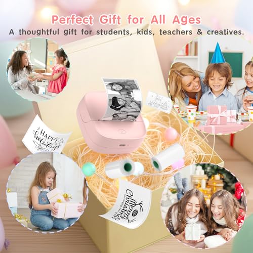 JD 23 Sticker Printer (Pink)