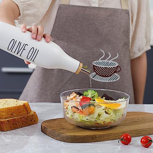 Olive Oil and Vinegar Dispenser Set (Print-Black White&Tary)
