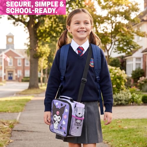 Kuromi Girls Lunch Box 3Pc Set (Purple Kuromi)
