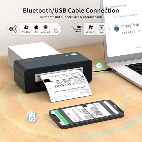 Bluetooth Thermal Shipping Label Printer