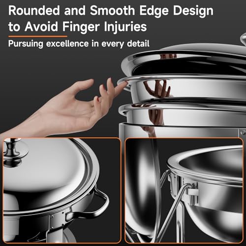 Chafing Dishes for Buffet (Silver 4)