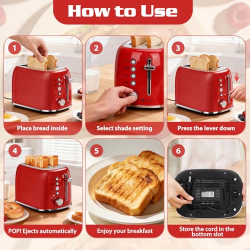 Toaster 2 Slice (Red)