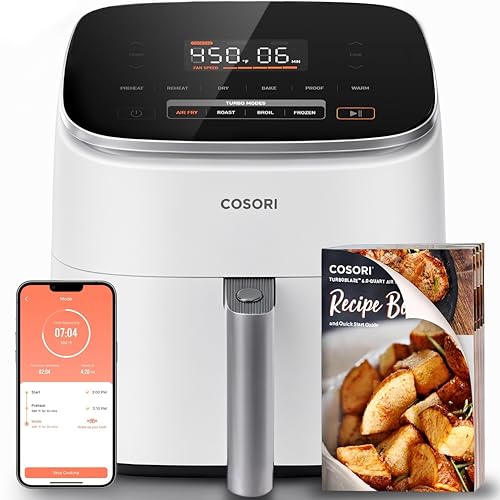 TurboBlaze Smart Air Fryer 6 Qt (Air fryer / Cream)