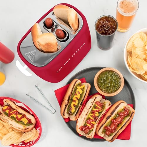 Retro Pop Up Hot Dog Toaster (Red)