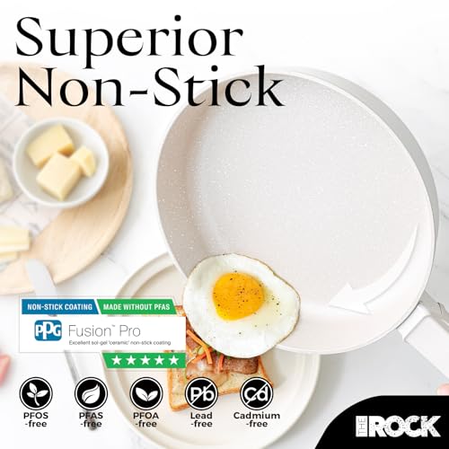 SOHO 8 Inch Ceramic Non Stick Frying Pan (Cream / 8 Inch)