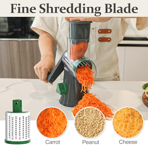 Rotary Cheese Grater Hand Crank Cheese Shredder for Fresh Cheese