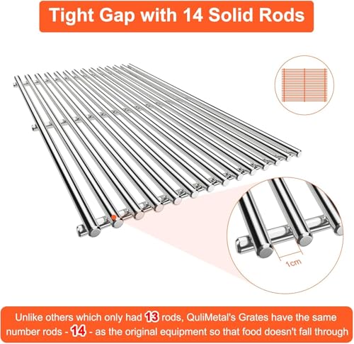 SUS304 9MM Grill Grates for Weber Genesis II E (9MM 18.75" for Weber Genesis 400)