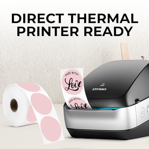 Pink Thermal Labels (Pink / 735 Stickers)