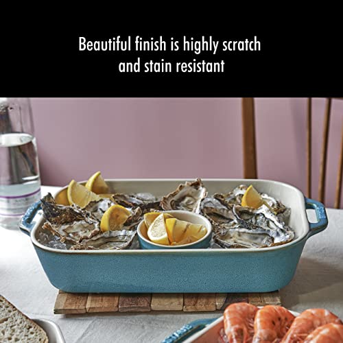 3 Pc Ceramic Baking Dish Set (3-pc / Rustic Turquoise)