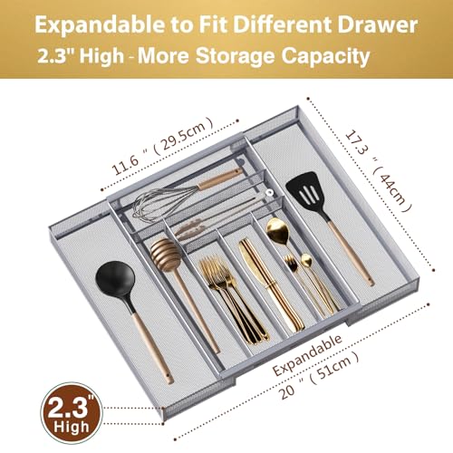 Silverware Organizer Metal Mesh