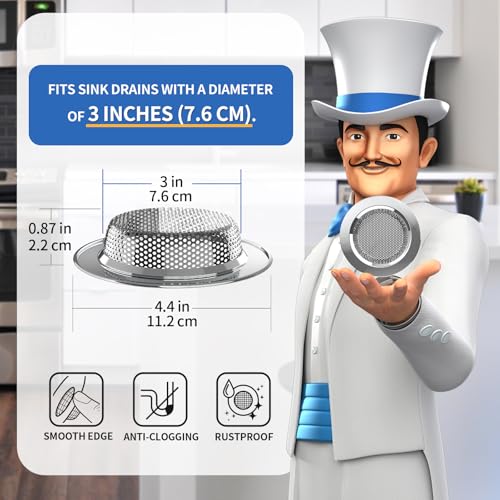 Kitchen Sink Strainer (Silver)