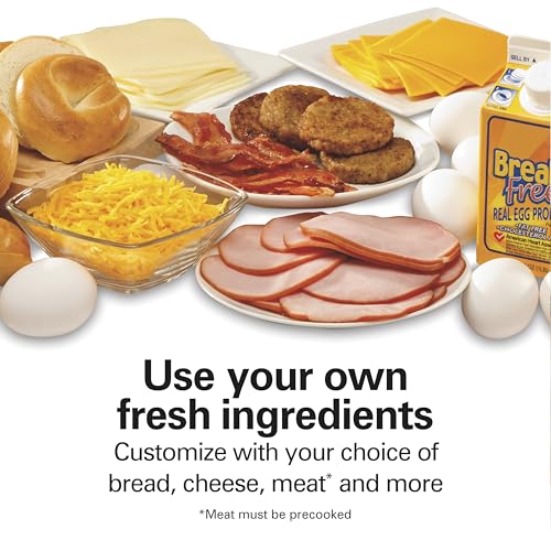 Breakfast Sandwich Maker with Egg Cooker Ring (Coral / Single)