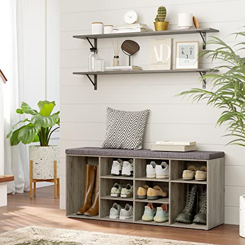 Long Wall Shelves (Grey Wash / 55.1 Inch)