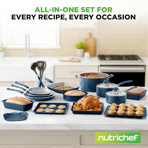 Kitchenware Pots & Pans Set (20 piece / Blue)
