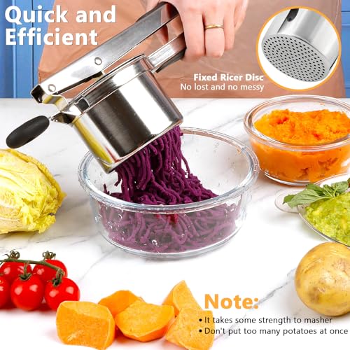 Potato Ricer Heavy Duty Stainless Steel Potato Masher and Ricer for Mashed Potatoes Tool