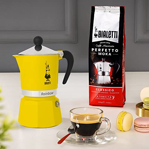 Rainbow Moka Pot in Yellow (3 Cups / Yellow)