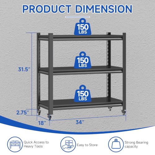 3 Tier Adjustable Garage Storage Shelving