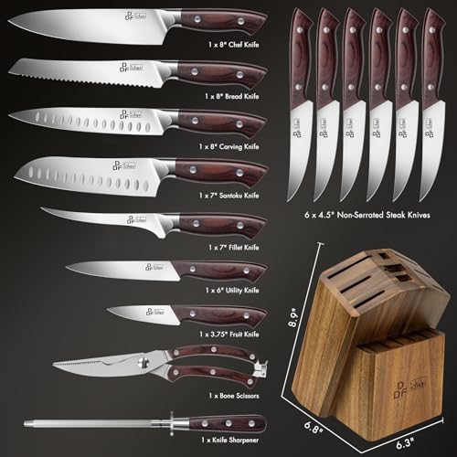 16 Piece Kitchen Knife Set (16 PCS Knife Set)