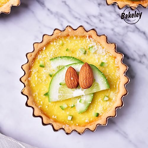 Mini Tart Pan Set (4" Round Mini 4Pcs (Champagne Gold))