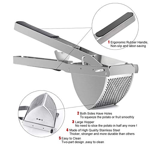 Stainless Steel Potato Ricer and Masher