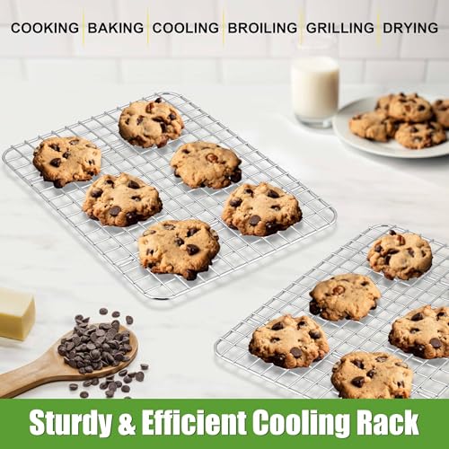 8.7"x6.3" Stainless Steel Mini Cooling Rack Set Fit 9x7 Sheet Pan (8.7" x 6.3")