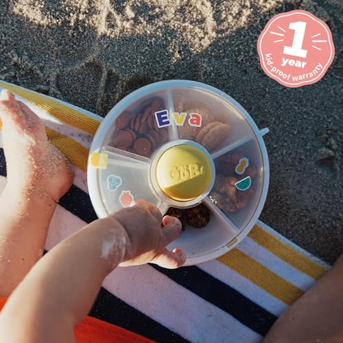 Kids Small Snack Spinner Flip Bundle with Hand Strap and Sticker Sheet (Mint Green / Small - Flip)