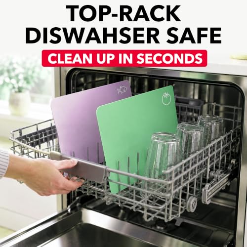 Flexible Plastic Cutting Board Mats for Kitchen (Pastel)