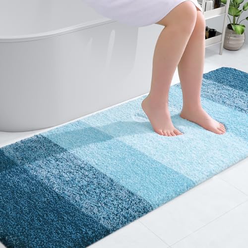 Bathroom Runner Rug 70x24 (70" X 24" / Peacock Blue)