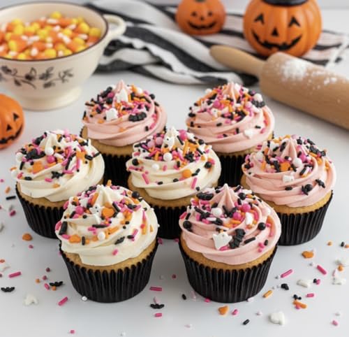 Sprinkles Themed Sprinkles for Cake Decorating (Orange Pink)
