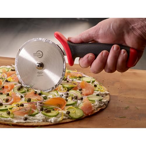 Millennia Pizza Cutter with Red Handle (4 Inch Pizza Cutter with Red Handle)