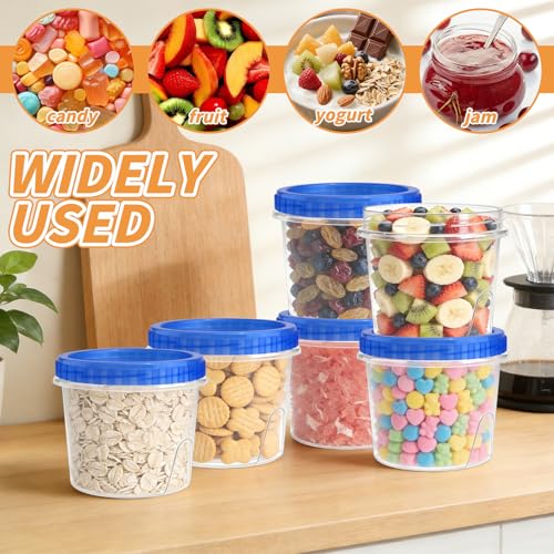 6 Pack Freezer Containers with Screw On Lids 24 Oz (24oz-6pack)