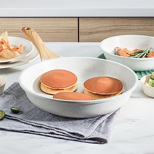 Nonstick Ceramic Frying Pan 12 (12 Inch / White)