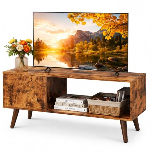 Coffee Table with Side Drawer Storage (Warm Brown / 39" with Drawer)