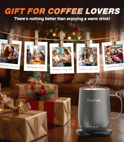 Self Heating Coffee Mug T2 (Graphite / 16oz)