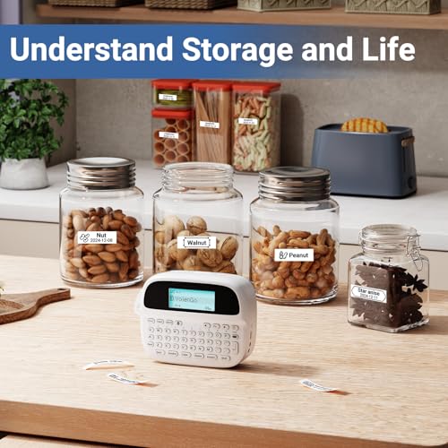 M950 Label Maker Machine with Tapes (White)