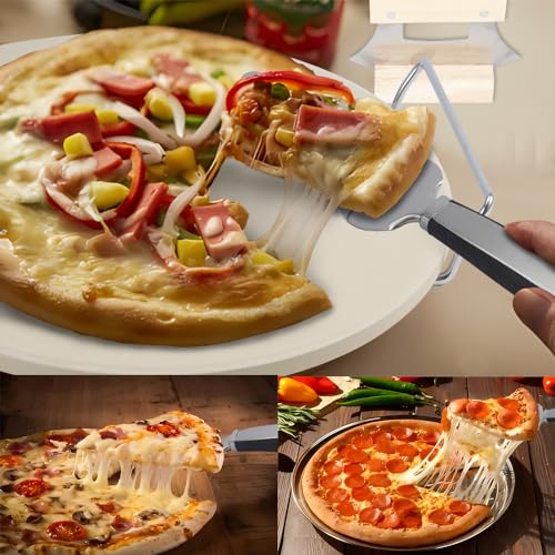 Delux Pizza Stone Set with Pizza Cutter Pizza Server