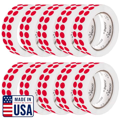 Red Perforated Round Circle Dot Sticker 1 (Red / 0.5 Inch)
