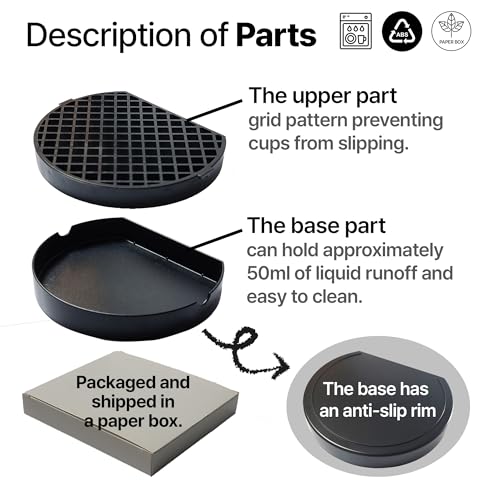 4" Coffee Drip Catcher Tray for Nespresso & Espresso Machines