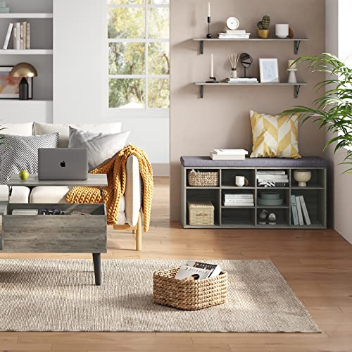 Long Wall Shelves (Grey Wash / 39.4 Inch)