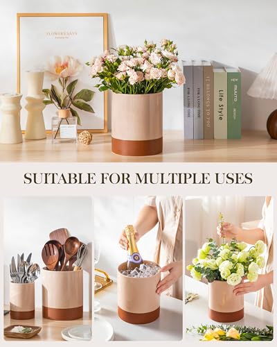 Utensil Holder (Khaki Pink / 7.3"+5.5" (Set of 2))