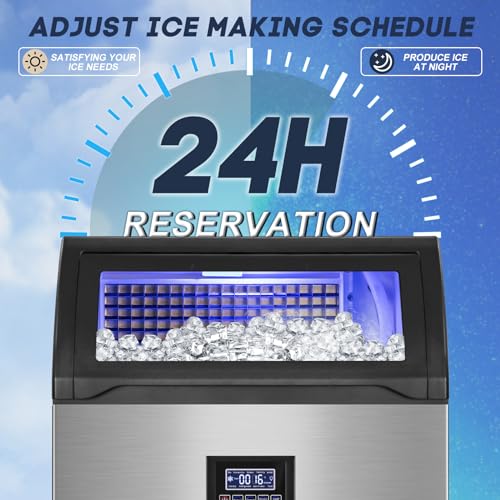 Commercial Ice Maker Machine 360LBS (Stainless Steel)