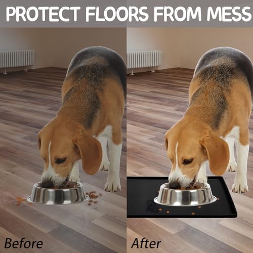 Silicone Cat & Dog Food Mat for Floors Waterproof