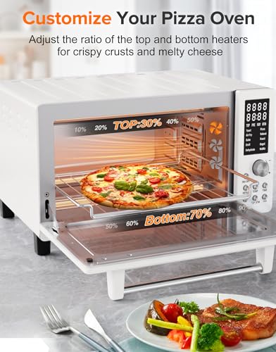 Bravo Pro Smart Air Fryer Toaster Oven Countertop Combo (Vanilla Cream)