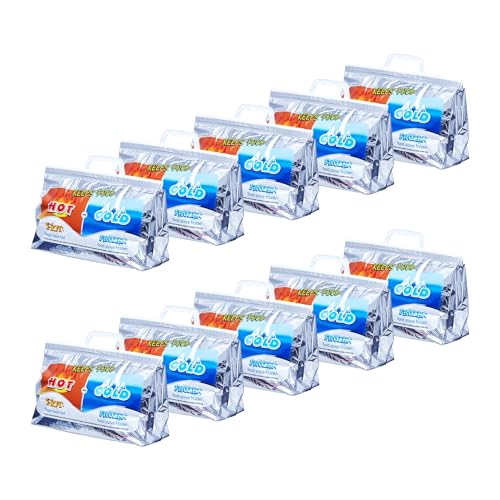 Hot and Cold Insulated Bags for Food Delivery (Small (Lunch Size))