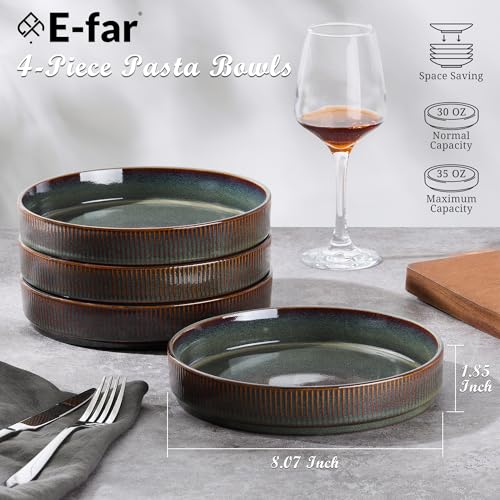 Pasta Bowls Set of 4 (Blackish Green)