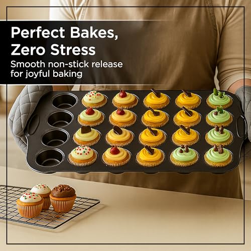 Mini Muffin Pan 24 Cup Set of 2