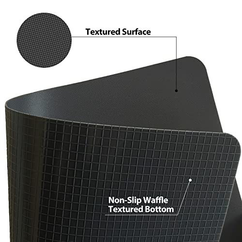 Small Flexible Plastic Cutting Boards for Kitchen Set of 3 (Multi Grey - Small - 3)