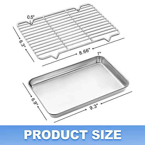Baking Sheet with Wire Rack (9 x 7 x 1 inch)
