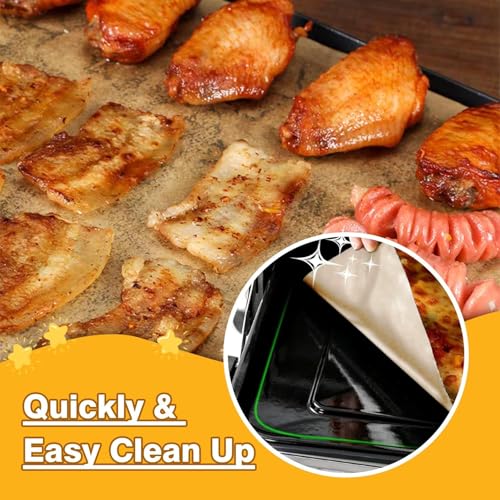 100pcs Parchment Paper and 4pcs Teflon Mat for Nuwave 30 QT Air Fryer Oven